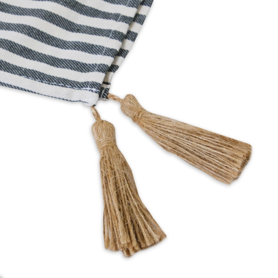 Bengal Stripes Cotton Table Runner 40x180cm Black