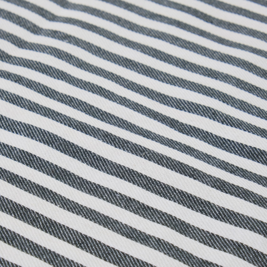 Bengal Stripes Cotton Table Runner 40x180cm Black