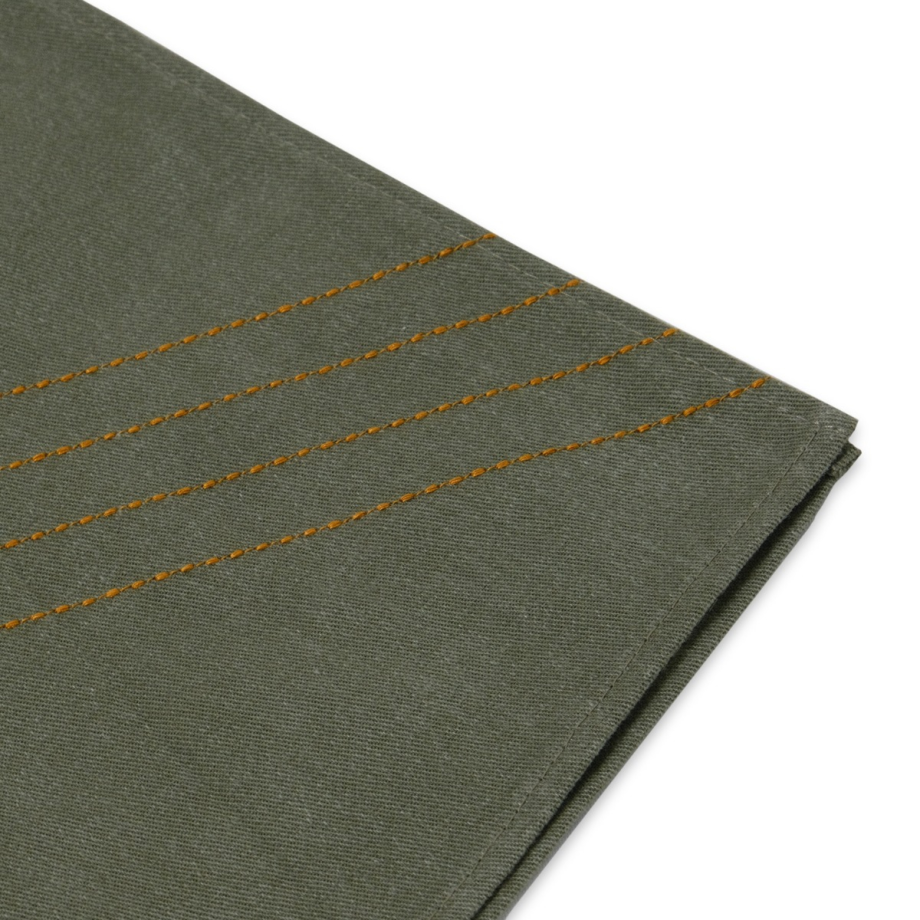 Stitch Cotton Table Runner 40x200cm Jungle Green