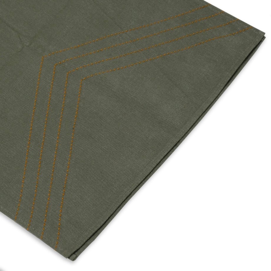 Stitch Cotton Table Runner 40x200cm Jungle Green