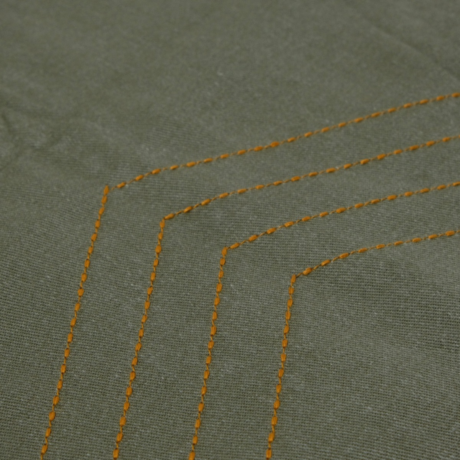Stitch Cotton Table Runner 40x200cm Jungle Green