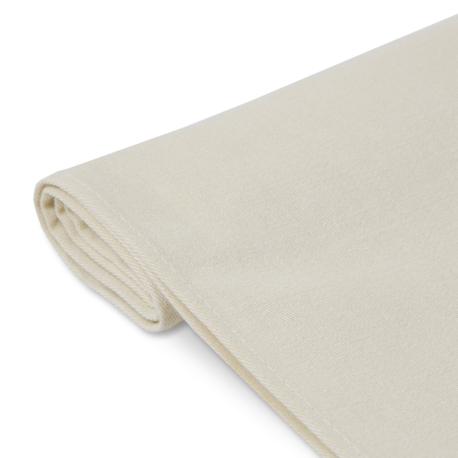 Stitch Cotton Table Runner 40x200cm Ivory White