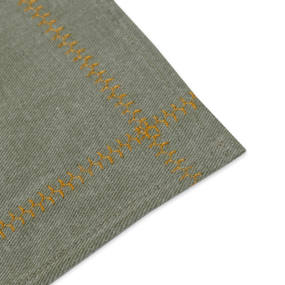 Stitch Cotton Placemat Jungle Green