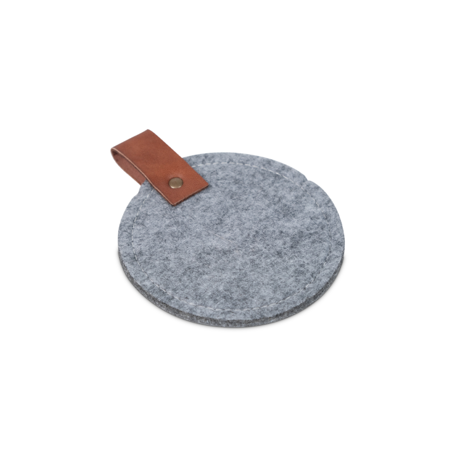 Alfie Grey Felt Coaster (Set of 4)