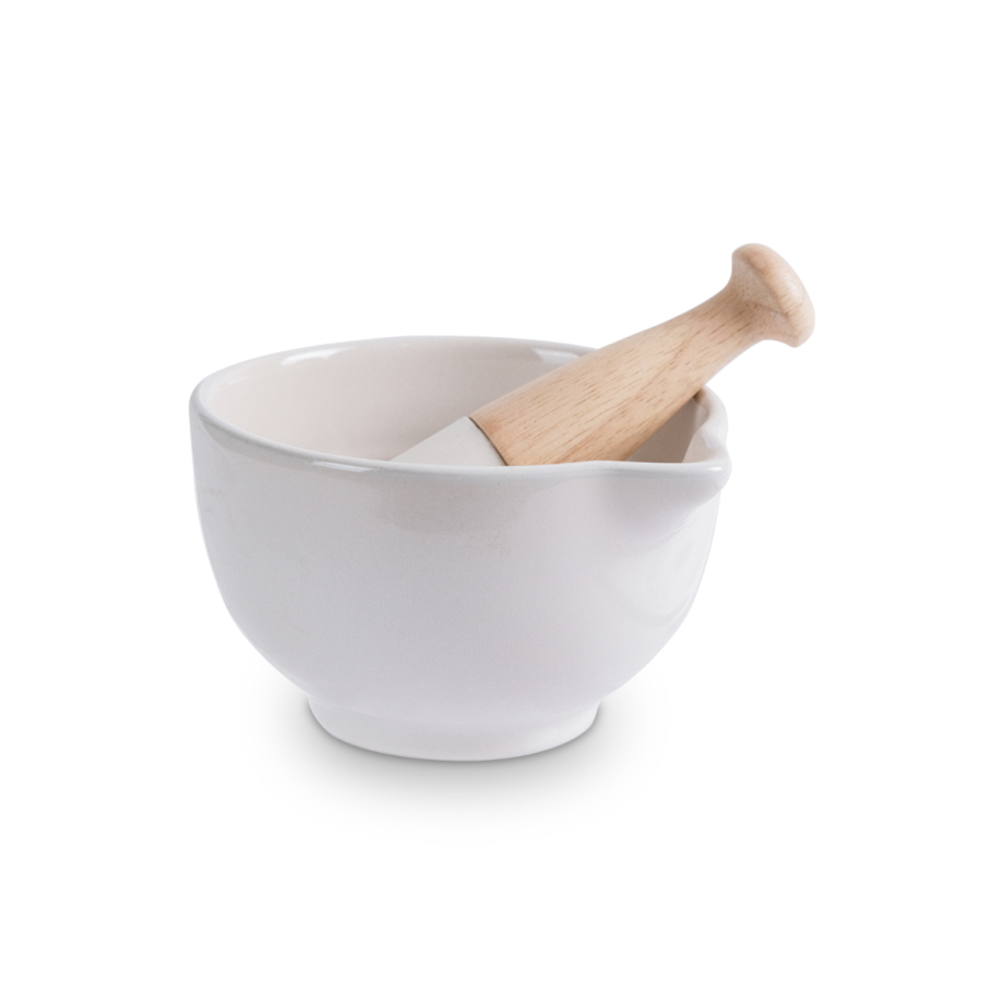 Crystal White Mortar and Pestle