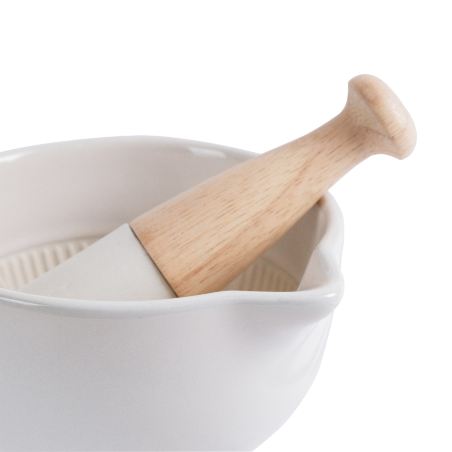 Crystal White Mortar and Pestle
