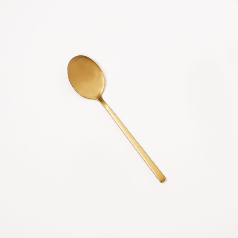 Luxe Matt Gold Dinner Spoon