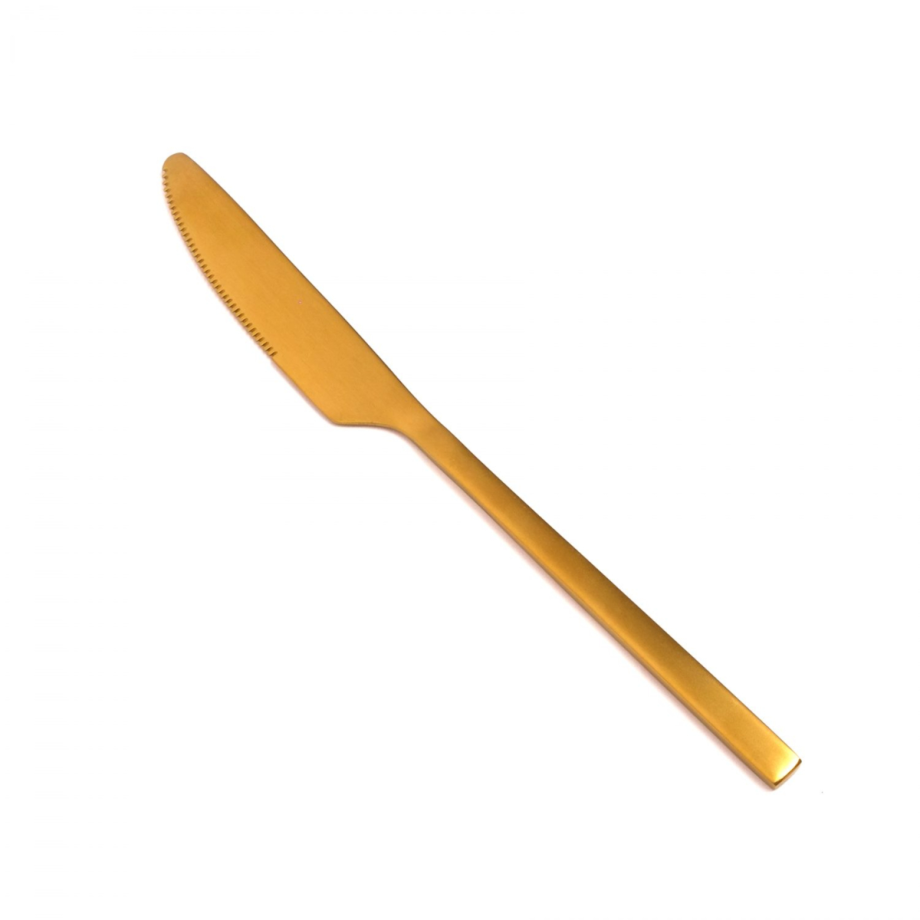 Luxe Matt Gold Dinner Knife