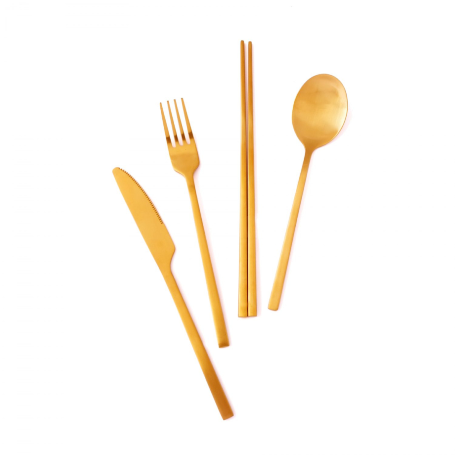Luxe Matt Gold Dinner Knife