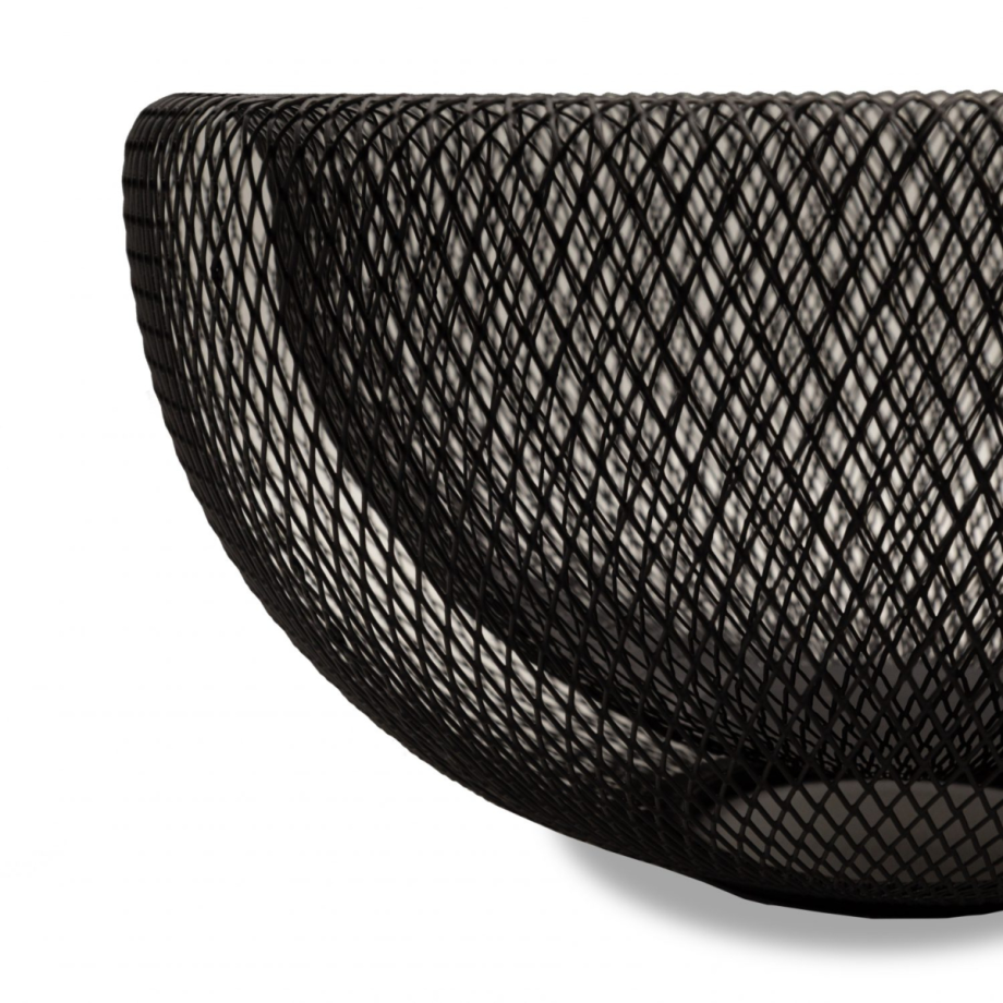 Mesh Black Metal Basket Large