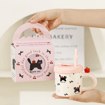 SENSENLIVE Cute Mug coffee cup tumbler