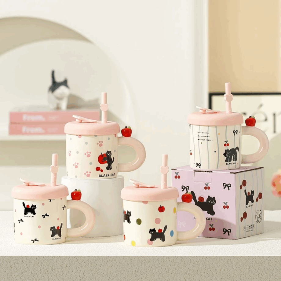 SENSENLIVE Cute Mug coffee cup tumbler