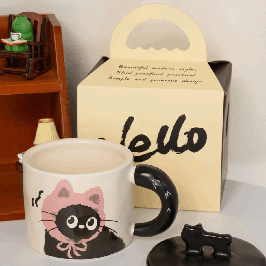 SENSENLIVE tumbler cute ceramic mug