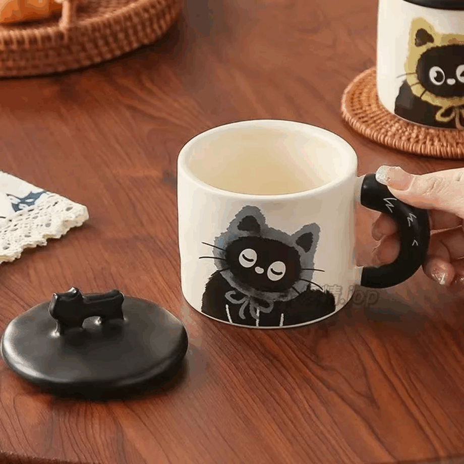 SENSENLIVE tumbler cute ceramic mug