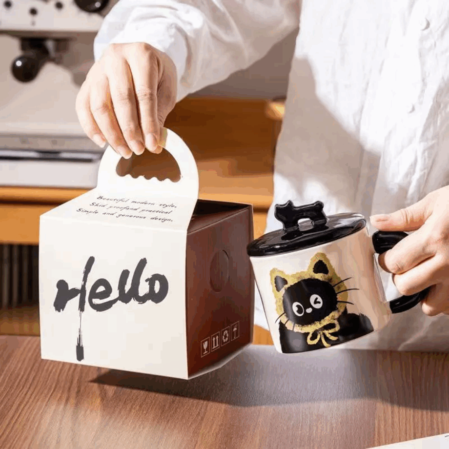 SENSENLIVE tumbler cute ceramic mug