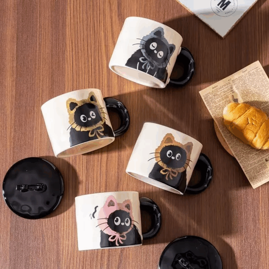 SENSENLIVE tumbler cute ceramic mug