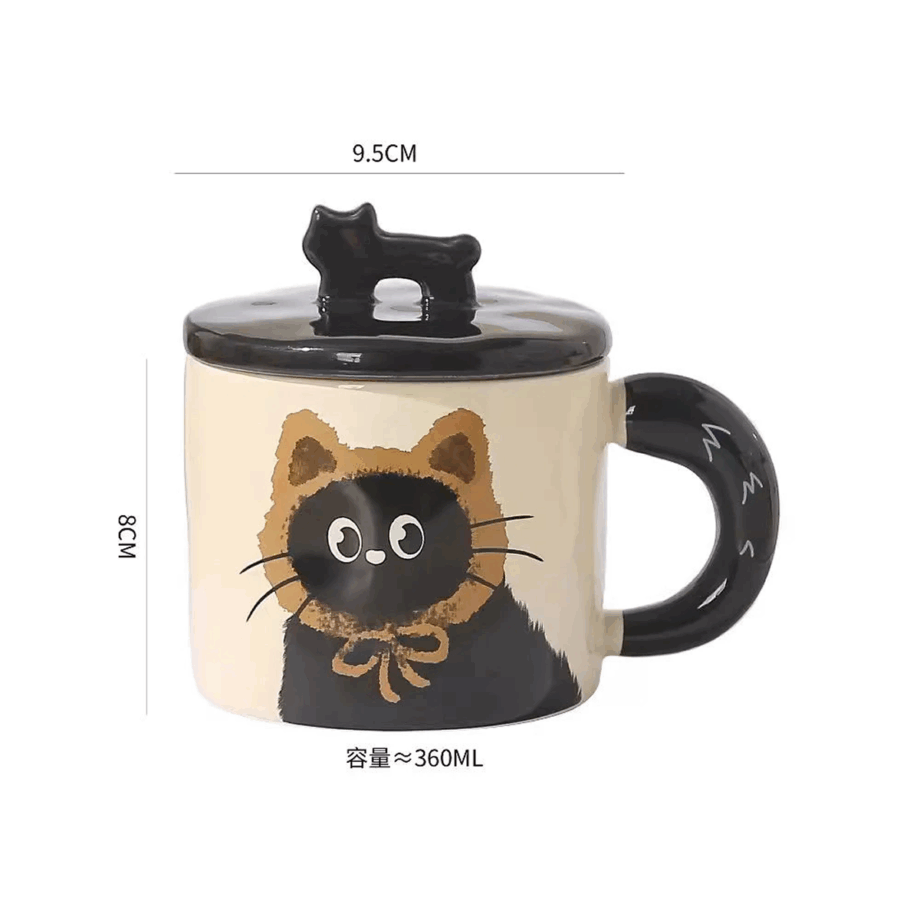 SENSENLIVE tumbler cute ceramic mug