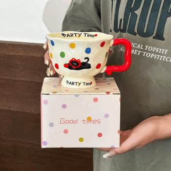 SENSENLIVE cute mug kids mug tumbler coffee aesthetic mug