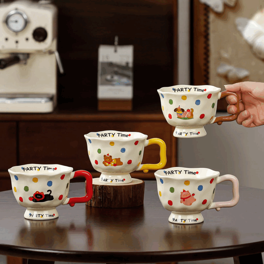 SENSENLIVE cute mug kids mug tumbler coffee aesthetic mug