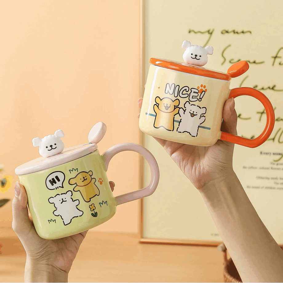 SENSENLIVE tumbler cute coffee cup mug with lid