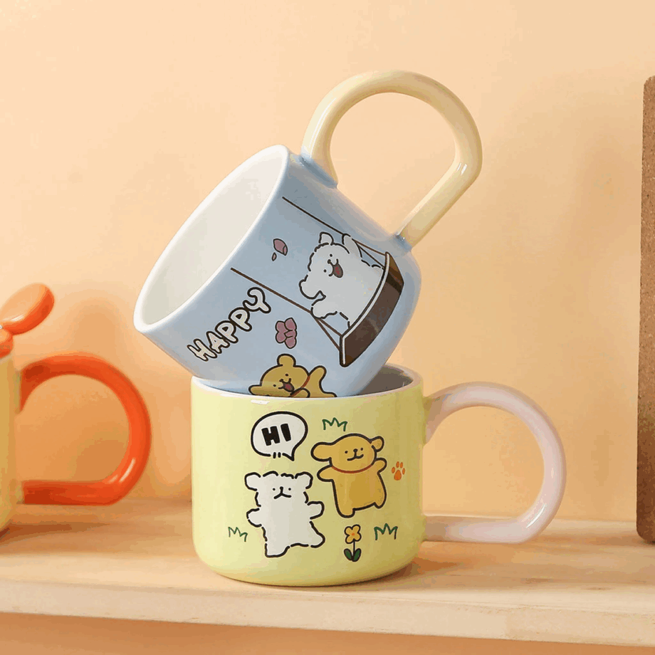 SENSENLIVE tumbler cute coffee cup mug with lid