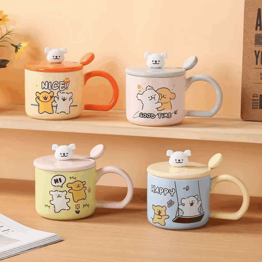 SENSENLIVE tumbler cute coffee cup mug with lid